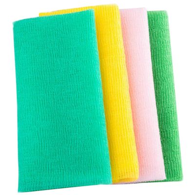 Beaupretty 4Pcs Exfoliating Shower Towel Mild Nylon Body Scrubber for Daily Use Durable Bath Scrubber Towels for and Gentle Cleansing for All Skin Types