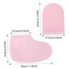 Beaupretty 4 Pairs of Beauty Gloves and Foot Covers Set Moisturizing Paraffin Wax Insulated Gloves for Spa Care for Dry Cracked Skin view 2