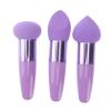 3Pcs Multifunctional Makeup Sponge with Handle Fluffy and Skin Friendly Applicators for Foundation Blusher and Powder Makeup Lovers view 1