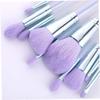10Pcs Purple Cosmetic Makeup Brush Lightweight and Portable Makeup Tools for Foundation Eyeshadow Blusher and Powder for Sensitive Skin Travel Friendly view 4