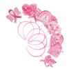 Beaupretty 5Pcs Breast Awareness Headbands Interactive Ribbon Hair Accessories for Party Decorations Themed Events and Photo Props Vibrant and Creative Hair Hoops view 1