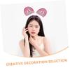 Beaupretty 5Pcs Breast Awareness Headbands Interactive Ribbon Hair Accessories for Party Decorations Themed Events and Photo Props Vibrant and Creative Hair Hoops view 3