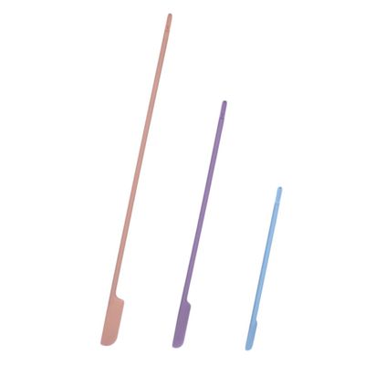 3pcs Silicone Beauty Scraper Long Handle Makeup Spatula for Even Lotion Application for Cosmetics and Bottle Scraping Random Colors
