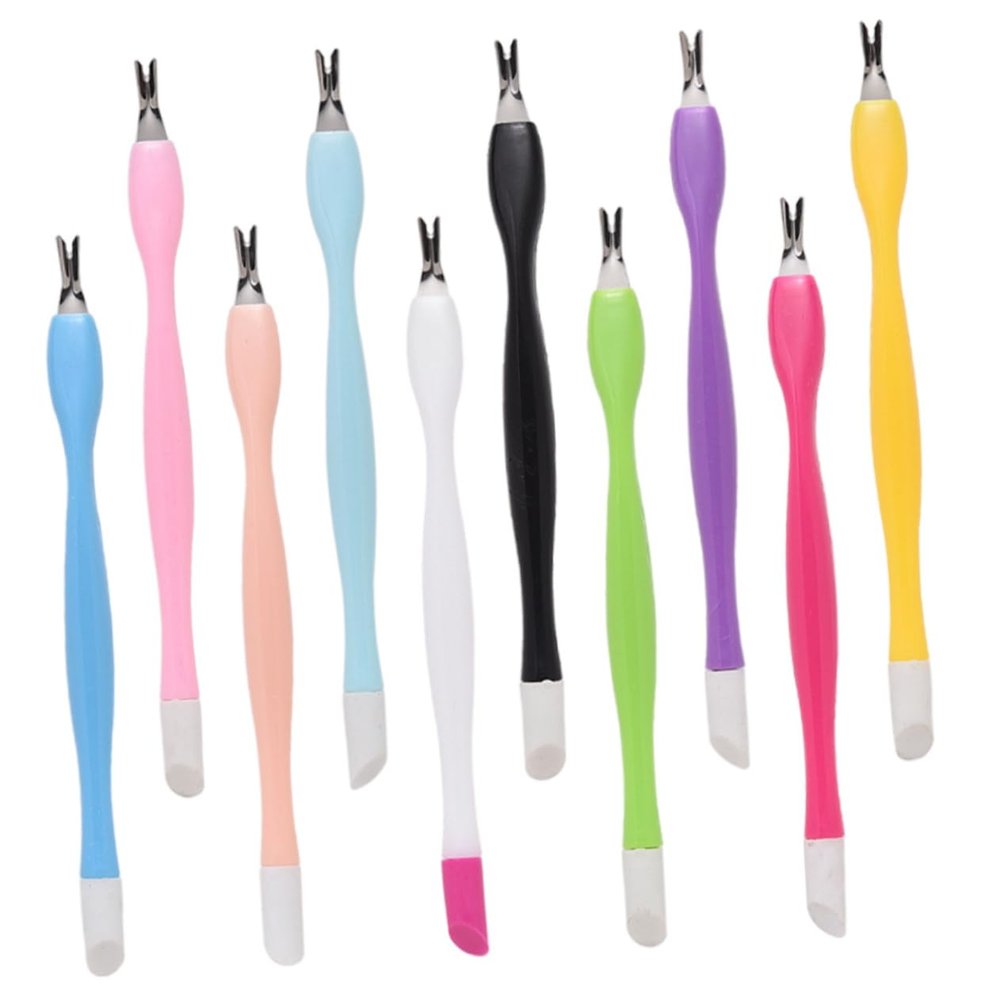 50Pcs Dual Headed Nail Dead Skin Forks Professional Manicure and Pedicure Tools for Exfoliating and Nail Care Durable and Compact Nail Art Accessories