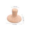Mushroom Shaped Facial Massage Stone Natural Stone Spa Tool for Improved Circulation Muscle Relaxation and Skin Firming Ergonomic Design for Face and Neck Massage view 2