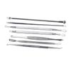 7Pcs Comedone Extractor Tool Kit for Blackhead and Pimple Removal Facial Blemish Remover Instruments with Spoon Loop and Spade Tips for Skin Treatment view 2