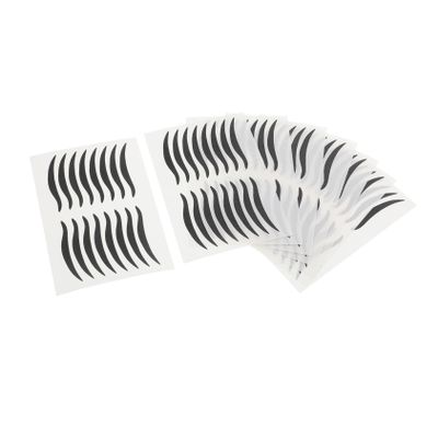 CALLARON 80 Pairs Black Eyeliner Stickers for Cat Eye Makeup Easy Application Self-Adhesive Eye Make-up Stickers for Daily Use and Parties