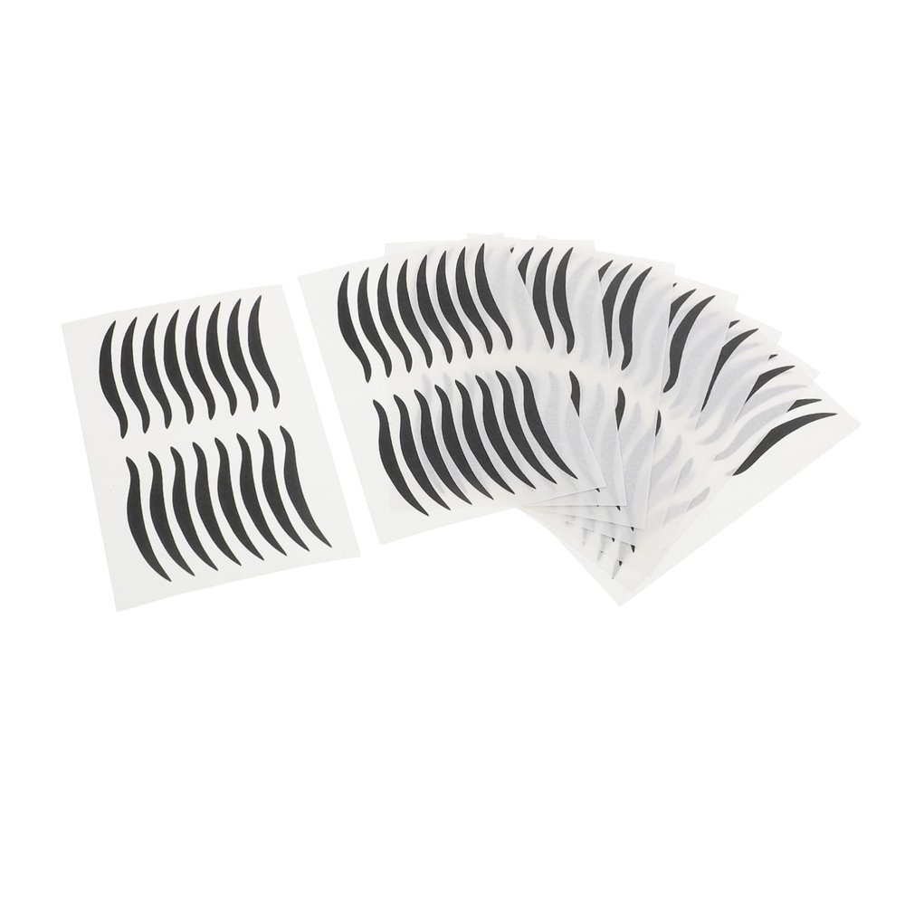 CALLARON 80 Pairs Black Eyeliner Stickers for Cat Eye Makeup Easy Application Self-Adhesive Eye Make-up Stickers for Daily Use and Parties