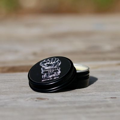 GUERRILLA CARE Mustache Wax Beeswax and Lanolin Blend, Coffee Scent