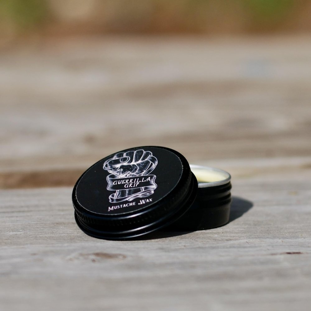 GUERRILLA CARE Mustache Wax Beeswax and Lanolin Blend, Coffee Scent