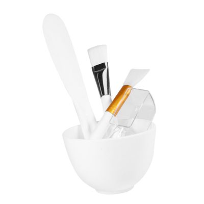 Healeved 5-Piece DIY Silicone Mask Tool Set Anti-Drop Mixing Bowls and Stirring Rods for Facial Beauty Treatments for Skincare Enthusiasts