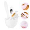 Healeved 5-Piece DIY Silicone Mask Tool Set Anti-Drop Mixing Bowls and Stirring Rods for Facial Beauty Treatments for Skincare Enthusiasts view 3