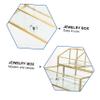 Beaupretty Makeup Storage Box Transparent Earring Collection Case Durable Cosmetics Organizer for Home Office Lightweight Stylish Design Material view 2