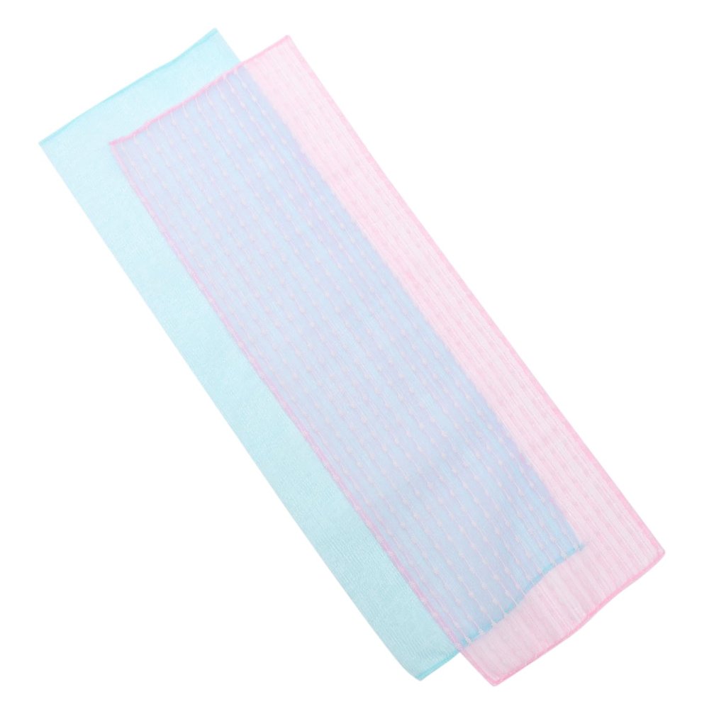 Beaupretty 2pcs Exfoliating Body Scrub Towel Long Soft Goshi Back Shower Towel for Men Women