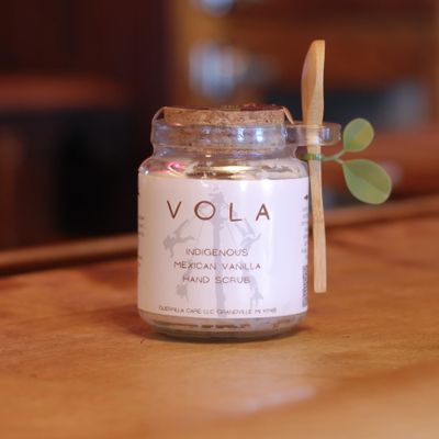 GUERRILLA CARE VOLA Sea Salt Hand Scrub Indigenous Mexican Vanilla Hand Scrub, Natural Sugar and Lava Salt, 8 oz