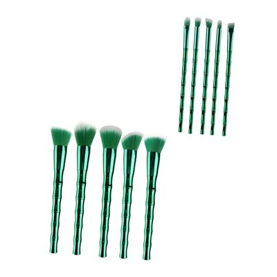 10Pcs Makeup Brush Soft Fibers for Application for Teen Includes Variety for Contouring Highlighting Portable Easy to Clean