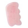 OATIPHO Natural Rose Quartz Gua Sha Board Wave Shape Facial Massage Tool for Women SPA Massage Board for Skincare and Relaxation view 1