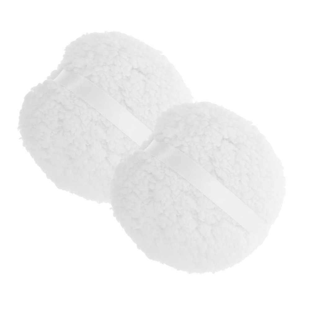 2Pcs Extra Washable Body Powder Dusting Powder Applicators for Full Body Use for Travel and Gentle Skin for Talcum Loose Powder