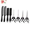2 Sets Scissors Comb Hair Cutting and Styling Durable Barber Shop Tools Lightweight and Convenient Hair Styling Supplies for Home and Salon Use view 2