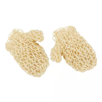 1 pair Exfoliating Gloves for Shower Natural Sisal Bathing Mittens for Deep Cleansing Reusable Spa Scrubbing Gloves for Body Wash for Refreshing Skin Care Routine