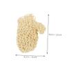 1 pair Exfoliating Gloves for Shower Natural Sisal Bathing Mittens for Deep Cleansing Reusable Spa Scrubbing Gloves for Body Wash for Refreshing Skin Care Routine view 2