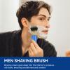 2PCS Travel Shaving Brush, Badger Hair Shaving Brush Aluminum Portable Facial Foaming Grooming Tool for Men Shave Beard Bathroom Supplies view 3