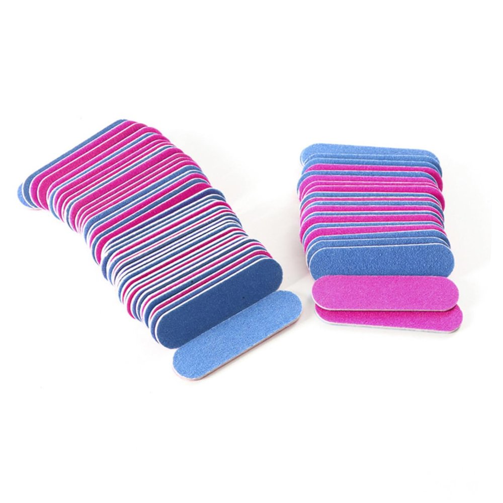 300Pcs Double Sided Nail Files Wood Chip Nail Sanding Block for Professional Manicure Pedicure Easy to Use Board for Natural False Nails