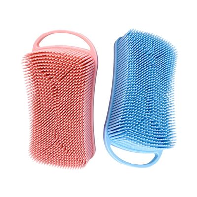2Pcs Silicone Bath Brush with Hanging Hook Gentle Exfoliating Scrub for Sensitive Skin Durable Silicone Body Scrubber for Comfortable Bath Experience