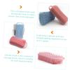 2Pcs Silicone Bath Brush with Hanging Hook Gentle Exfoliating Scrub for Sensitive Skin Durable Silicone Body Scrubber for Comfortable Bath Experience view 3
