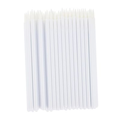 100Pcs Disposable Eyeliner Applicator Brushes Fine Tip Cosmetic Tools for Makeup Artists Personal Use for Liquid Eyeliner Lip Liner Eye Makeup Solvent