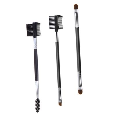 3Pcs Dual Head Eyebrow and Eyelash Comb Makeup Tool Multifunctional Beauty Brush for Precise Shaping and Styling Durable Design for Effortless Application and Easy Cleaning