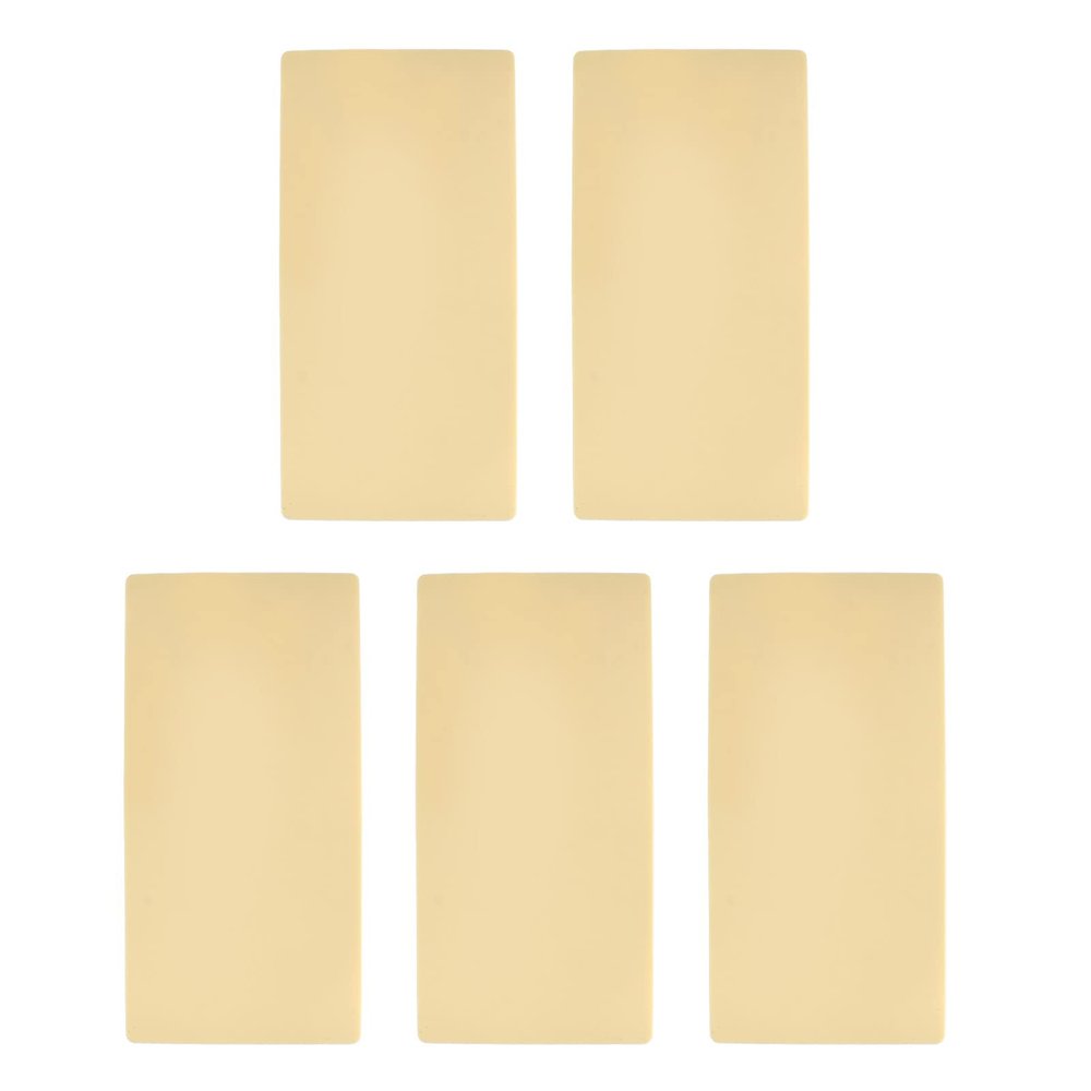 Tattoos Practice Skin, 5Pcs 3mm Thickness Soft Silicone Double Sides Fake Skin Tattoosing Microblading Eyebrow Lip Practice Sheet for Beginners