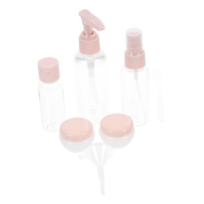 1Set Travel Cosmetic Bottle Transparent Lotion Containers Portable Travel Bottles for Toiletries for Business Trips and Outdoor