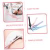4Pcs Eyelash Tweezers Professional Lash Clamp with Comb Durable and Vibrant Colors for Easy Curling and Makeup Application view 4