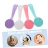 4pcs Silicone Face Brush Manual Silicone Facial Cleansing Brush with Long Handle Face Scrubber for Women and Men Deep Cleaning Blackhead Removal view 3