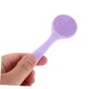 4pcs Silicone Face Brush Manual Silicone Facial Cleansing Brush with Long Handle Face Scrubber for Women and Men Deep Cleaning Blackhead Removal view 4