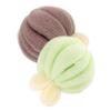 2Pcs Bath Loofah Balls Body Exfoliating Scrubber Lightweight Shower Sponges for All Skin Types Stylish Grey Design for Travel and Daily Use view 1