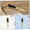 2Pcs Boar Bristle Beard Brush with Ergonomic Wooden Handle Comb for Gentle Grooming and Hair Styling for Home Travel Use view 2