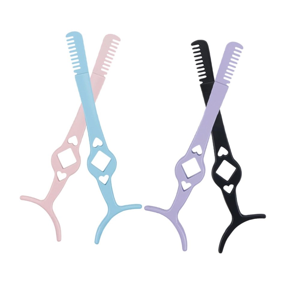 4Pcs Lash Applicator Tool Eyelash Tweezers with Comb Professional Eyelash Extension Tools for Curling and Styling