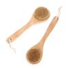 2Pcs Dry Brush Gentle Exfoliating Body Scrubber with Soft Boar Bristles for Bath Shower Ergonomic Design for Improved Skin Skin Types view 1