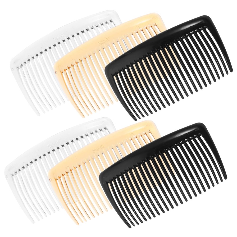 36Pcs Multi Teeth French Hair Side Combs for Women DIY Hair Accessories Secure Grip Transparent for Crafting Unique Styles
