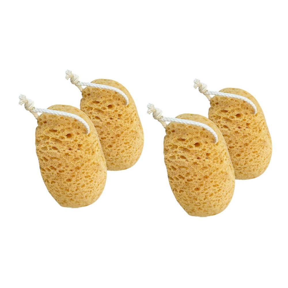 4pcs Honeycomb Shower Body Scrubbers Gentle Exfoliating Bath Sponges for Men and Women Lightweight and Ergonomic Design for Daily Use Bathroom Supplies