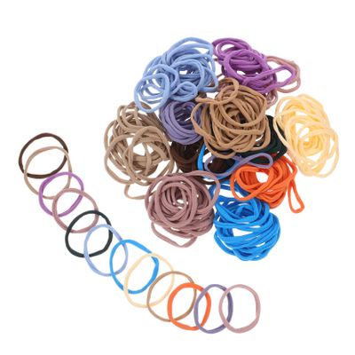 12Pcs Elastic Weaving Loom Kit Soft and Comfortable Hair Ties for Crafting DIY Projects and Versatile Coaster Loops Colors