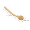 2Pcs Long Handled Shower Brush for Body Exfoliating and Back Cleaning for Elderly and Disabled Comfortable Massage Experience Safe Materials Khaki view 2