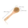 2Pcs Dog Bath Brush with Ergonomic Handle Natural Boar Bristles for Superior Exfoliation for Wet Dry Brushing Comfortable Grip for Enhanced Grooming view 2