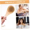 2Pcs Dog Bath Brush with Ergonomic Handle Natural Boar Bristles for Superior Exfoliation for Wet Dry Brushing Comfortable Grip for Enhanced Grooming view 3