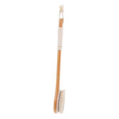 1Pc Long Handle Shower Brush Soft Bristles Back Scrubber for Gentle Cleaning for Body Exfoliation Skin Health for Elderly Use