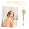 1Pc Long Handle Shower Brush Soft Bristles Back Scrubber for Gentle Cleaning for Body Exfoliation Skin Health for Elderly Use view 3