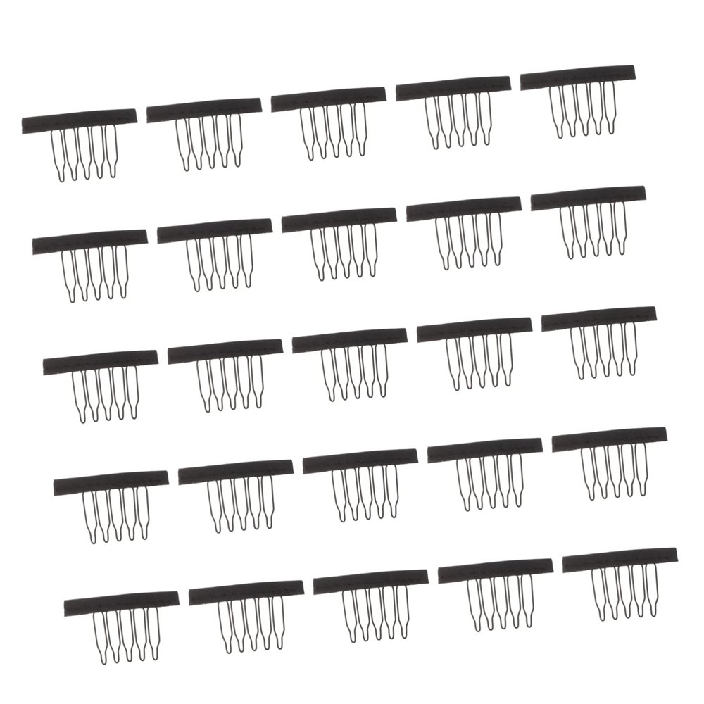 25Pcs Wig Combs Accessories Spring Clips for Wig Fixing Hair Extensions Durable Easy to Use for Various Wigs Hats Essential Tool for DIY Hair Styling