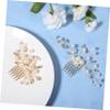 2Pcs Bridal Hair Side Comb Clips with Bling Rhinestones and Pearls Elegant Headdress Hair Accessories for Wedding Party Lightweight Design for Brides and Special view 3